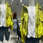 防水仕様のイエロージップジャケット